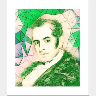 Washington Irving Green Portrait | Washington Irving Artwork 7 Posters and Art